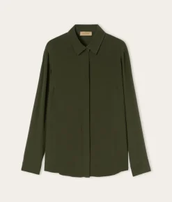 Camicia in seta con colletto
