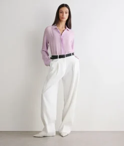 Camicia in seta con colletto