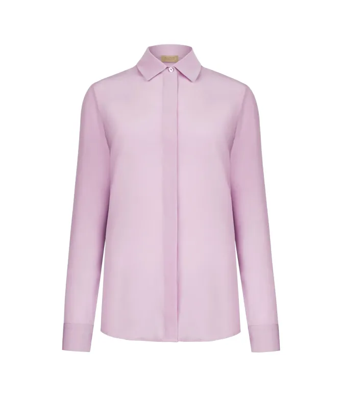 Camicia in seta con colletto