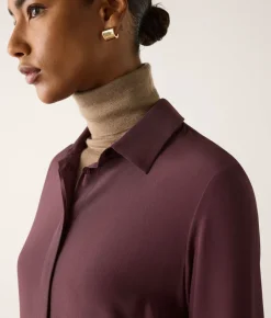 Camicia in seta con colletto