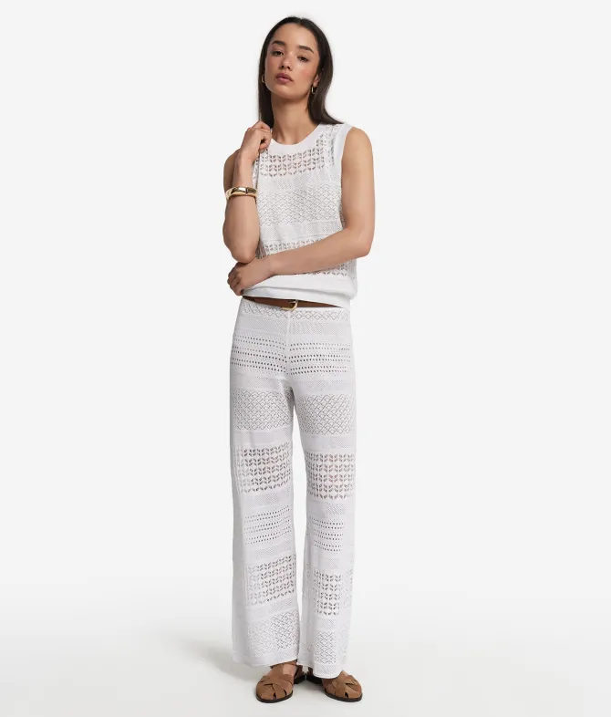 Canotta crochet in cotone