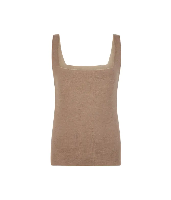 Canotta reversibile in Cashmere Ultrafine