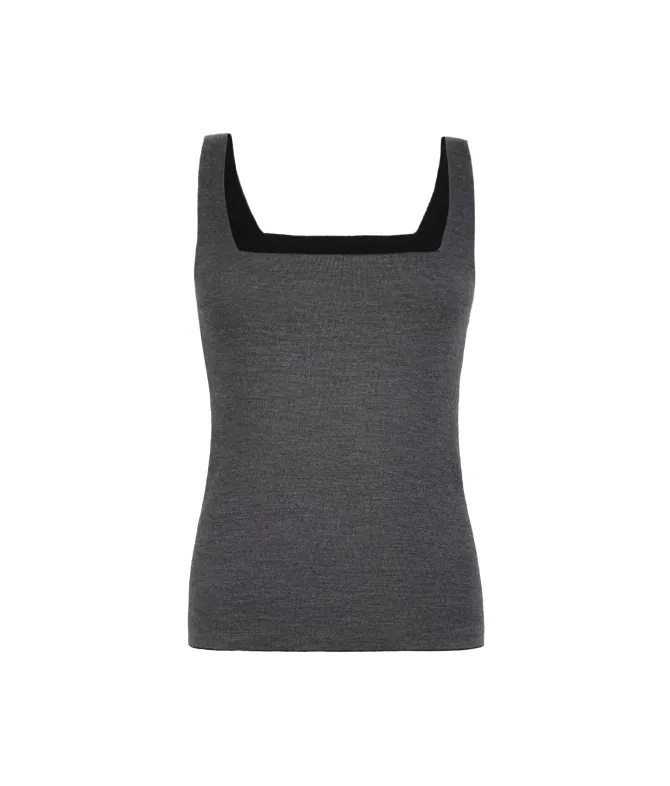 Canotta reversibile in Cashmere Ultrafine