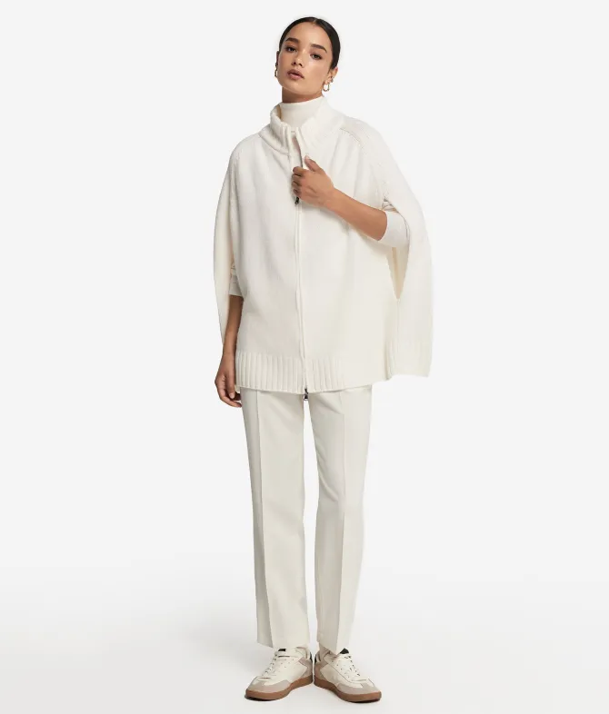 Cappa con zip in Cashmere Ultrasoft