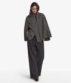 Cappa con zip in Cashmere Ultrasoft