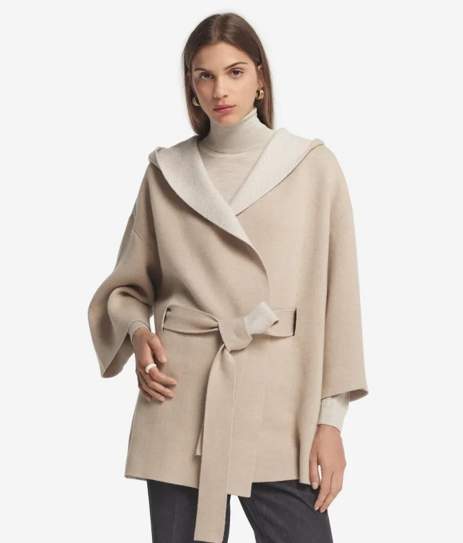 Cappa reversibile in Cashmere Ultrasoft