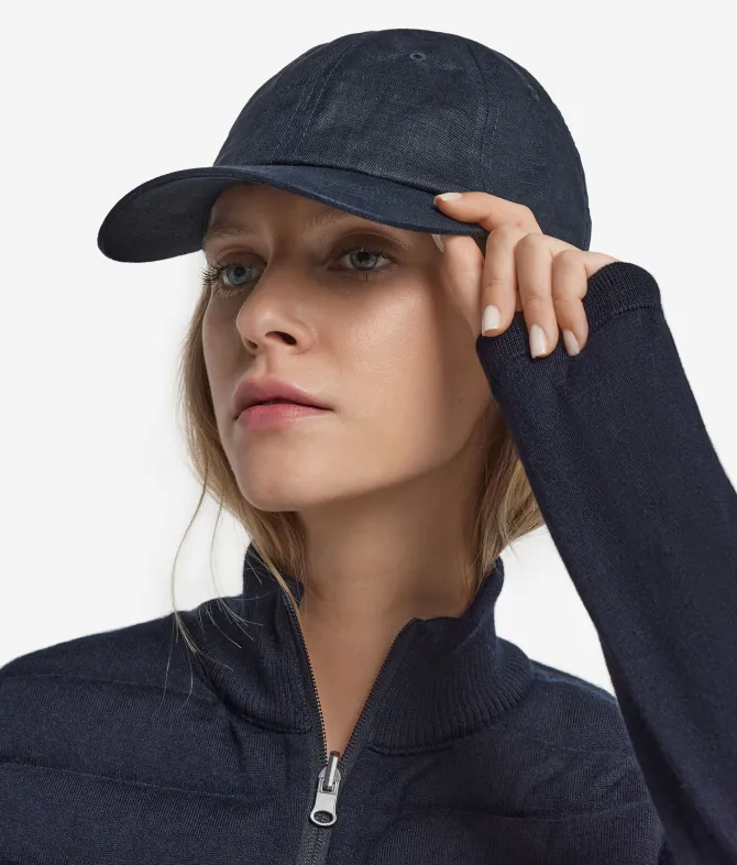 Cappello baseball in lino