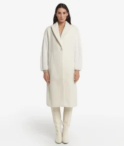 Cappotto con intreccio in cashmere