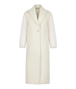 Cappotto con intreccio in cashmere