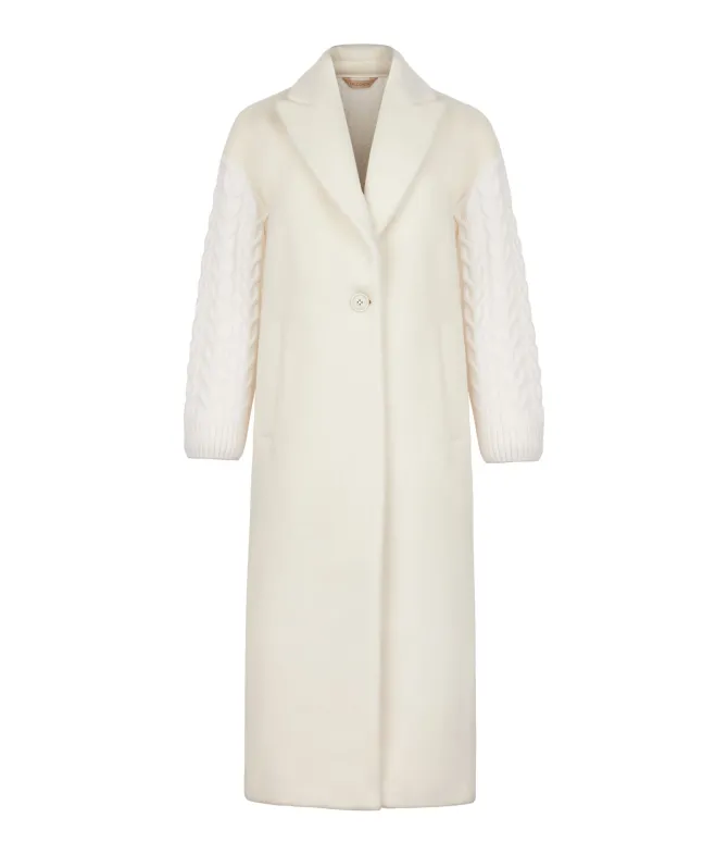 Cappotto con intreccio in cashmere