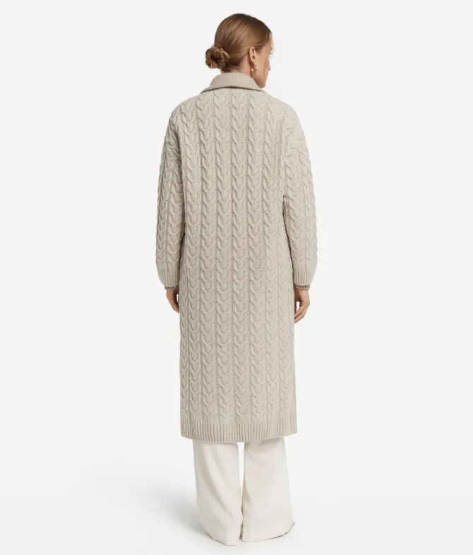 Cappotto con intreccio in cashmere