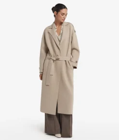 Cappotto lungo con cintura in Cashmere Ultrasoft