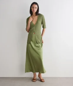 Cardigan a coste lamé