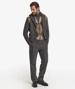 Cardigan a rombi in Cashmere Ultrasoft