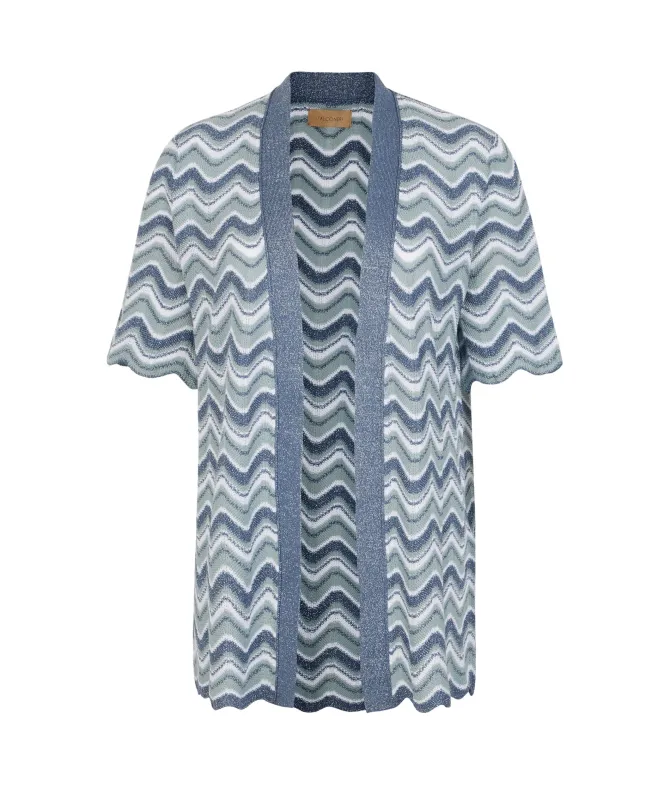 Cardigan chevron lamé
