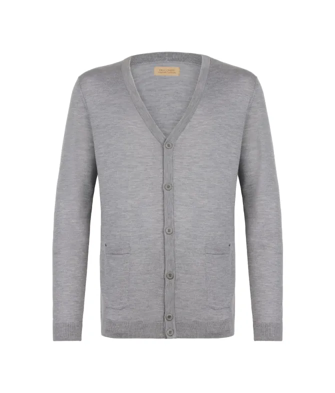 Cardigan con bottoni in Cashmere Ultrafine