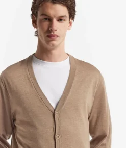 Cardigan con bottoni in Cashmere Ultrafine