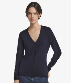 Cardigan con scollo a V in Cashmere Ultrafine