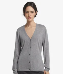Cardigan con scollo a V in Cashmere Ultrafine
