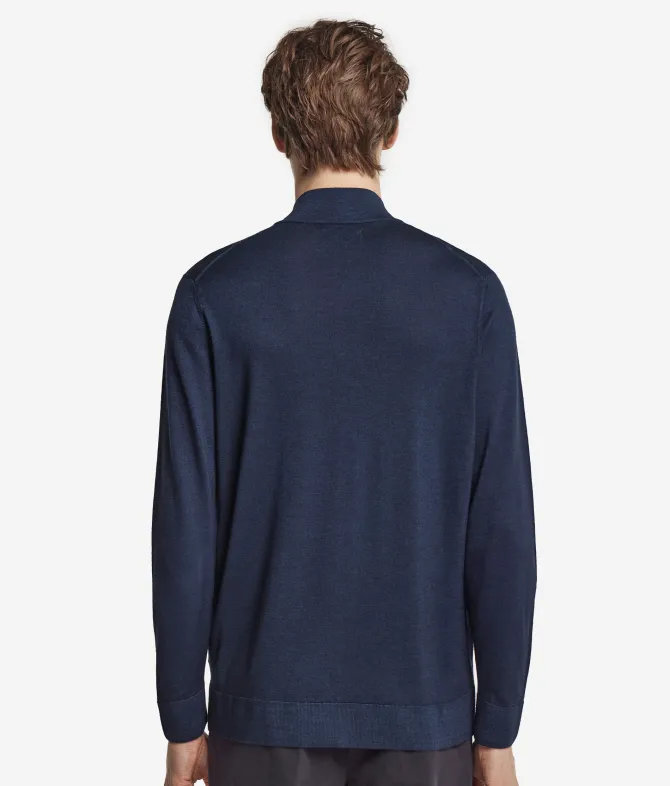 Cardigan con zip in Cashmere Ultrafine