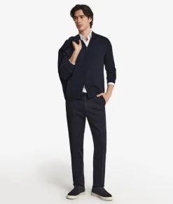 Cardigan con zip in Cashmere Ultrafine