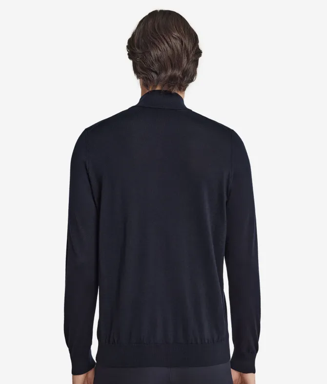Cardigan con zip in Cashmere Ultrafine