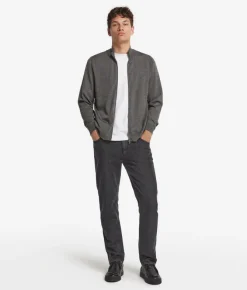 Cardigan con zip in Cashmere Ultrafine