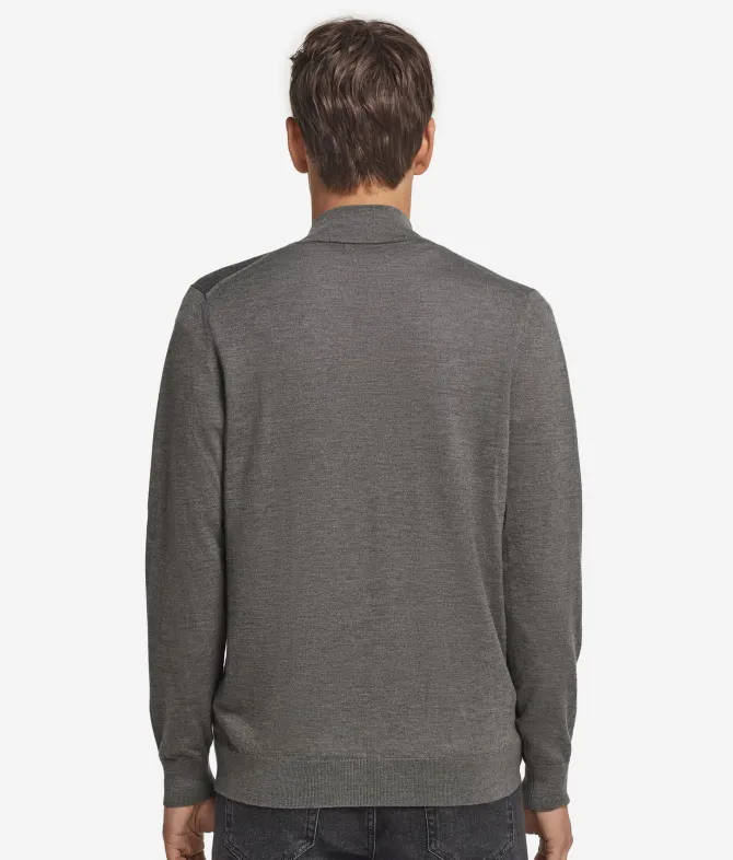 Cardigan con zip in Cashmere Ultrafine