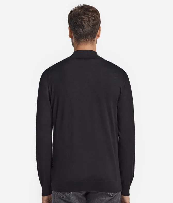 Cardigan con zip in Cashmere Ultrafine