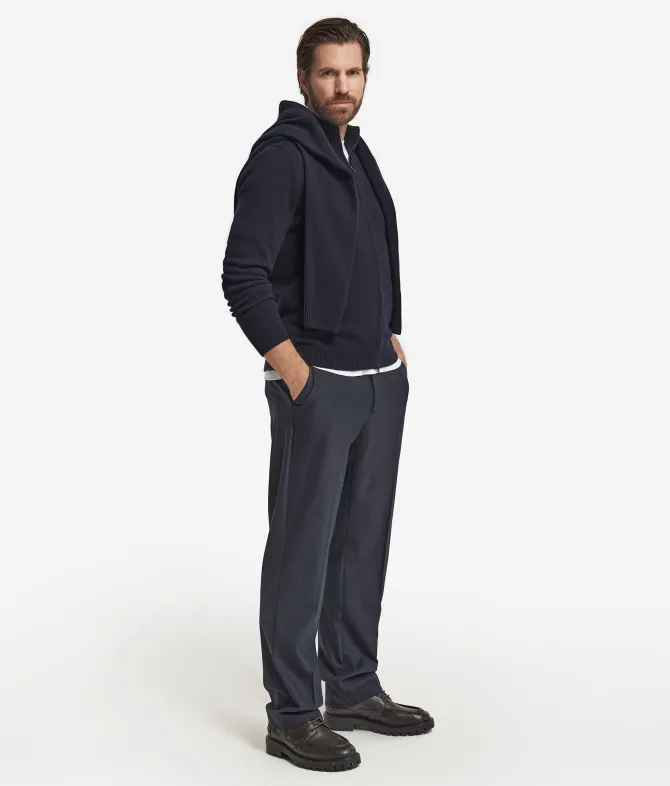 Cardigan con zip in Cashmere Ultrasoft