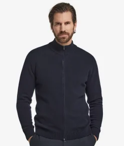 Cardigan con zip in Cashmere Ultrasoft