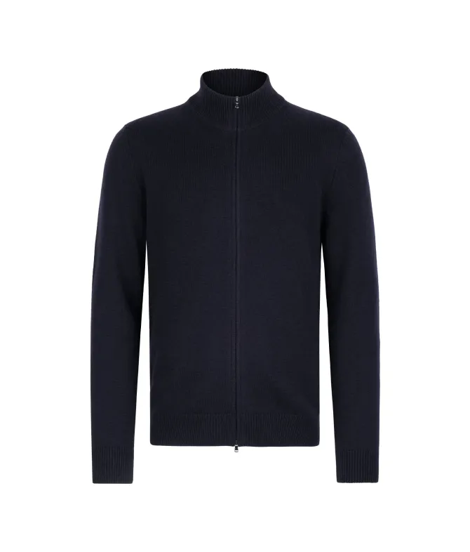 Cardigan con zip in Cashmere Ultrasoft