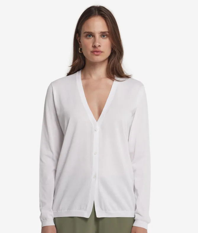Cardigan in cotone fresh
