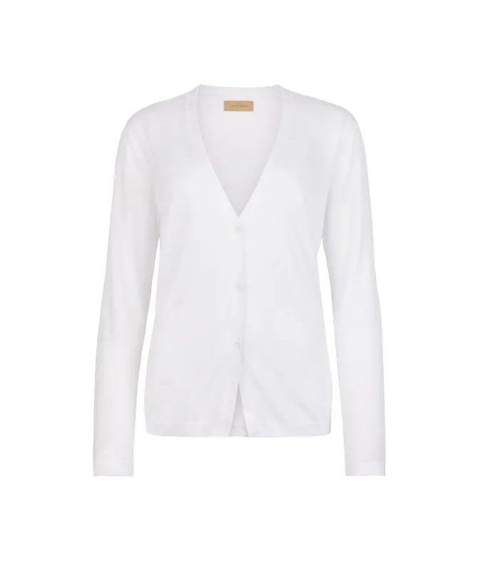 Cardigan in cotone fresh