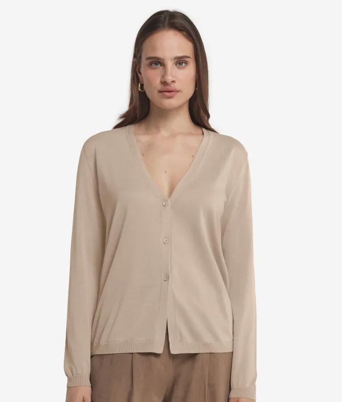 Cardigan in cotone fresh