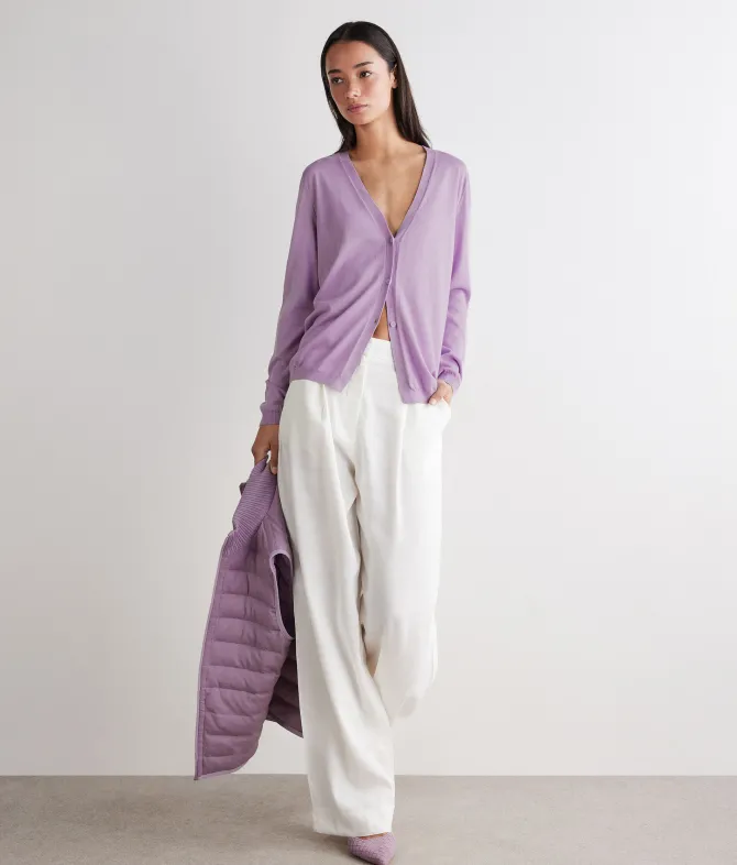Cardigan in cotone fresh