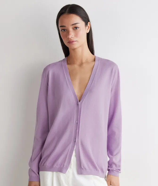 Cardigan in cotone fresh