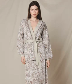 Cardigan jacquard paisley