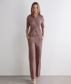 Cardigan trafori lamè