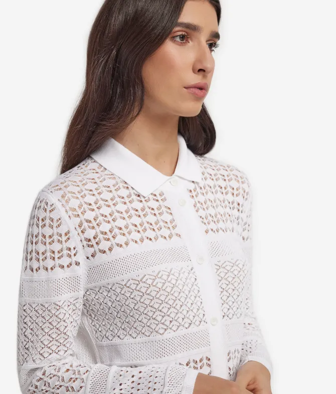 Chemisier crochet in cotone