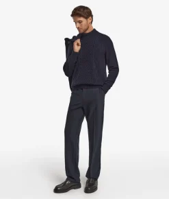 Dolcevita con motivo Fisherman in Cashmere Ultrasoft