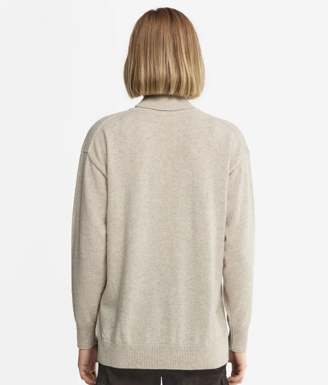 Dolcevita con spacchi in Cashmere Ultrasoft