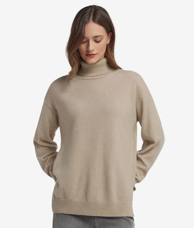 Dolcevita con spacchi in Cashmere Ultrasoft