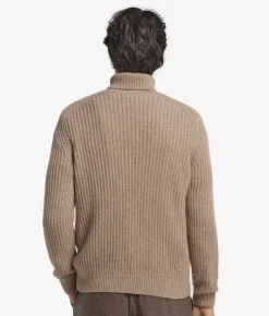 Dolcevita con trecce in Cashmere Undyed Ultrasoft