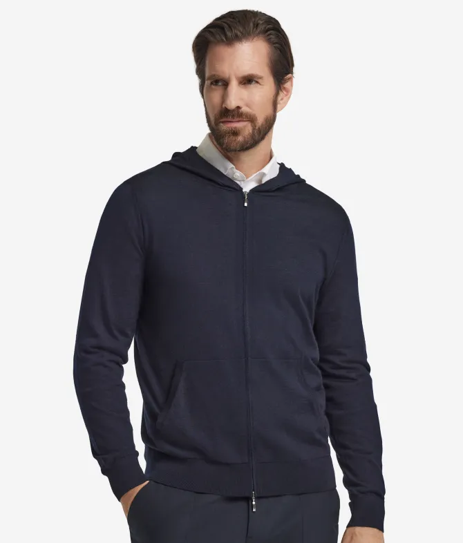 Felpa con cappuccio in Cashmere Ultrafine