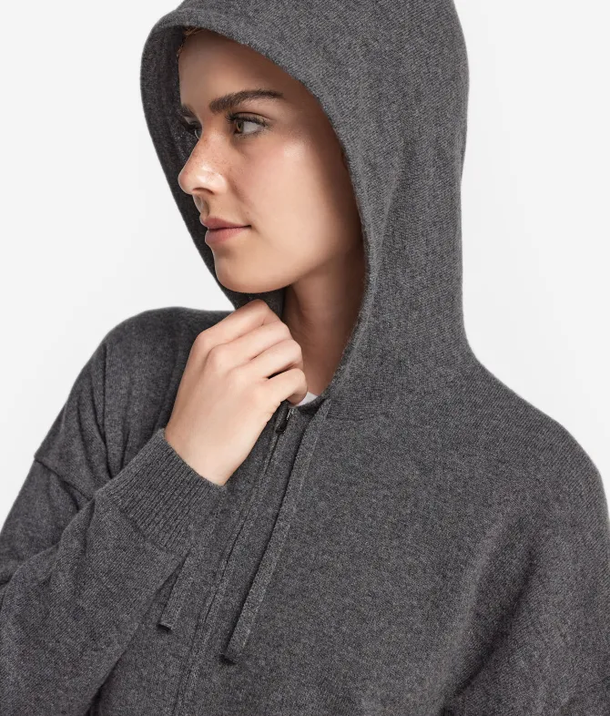 Felpa con cappuccio in Cashmere Ultrasoft