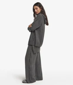 Felpa con trecce e strass in Cashmere Ultrasoft