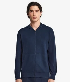 Felpa con zip in Cashmere Ultrasoft