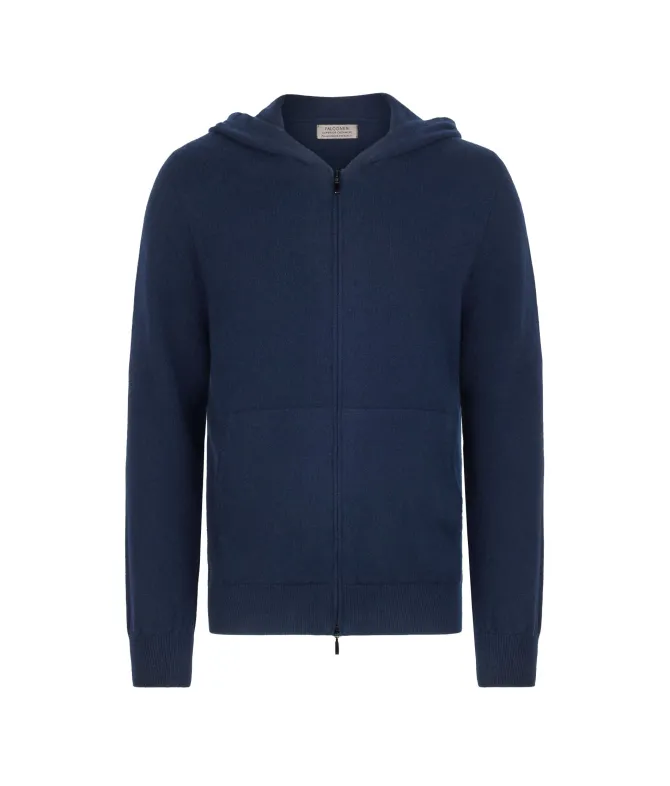Felpa con zip in Cashmere Ultrasoft