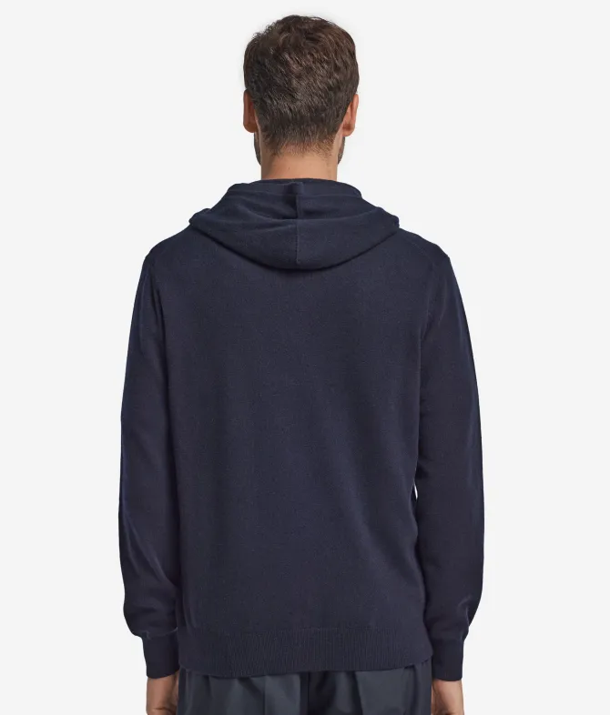 Felpa con zip in Cashmere Ultrasoft